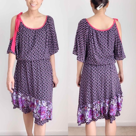 FREE PEOPLE One Off Shoulder Ruffle Dress - Picture 4 of 8